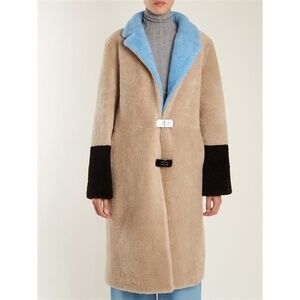 SAKS POTTS FEBBE COAT - GENUINE SHEEPSKIN/SHEARLING - MEDIUM